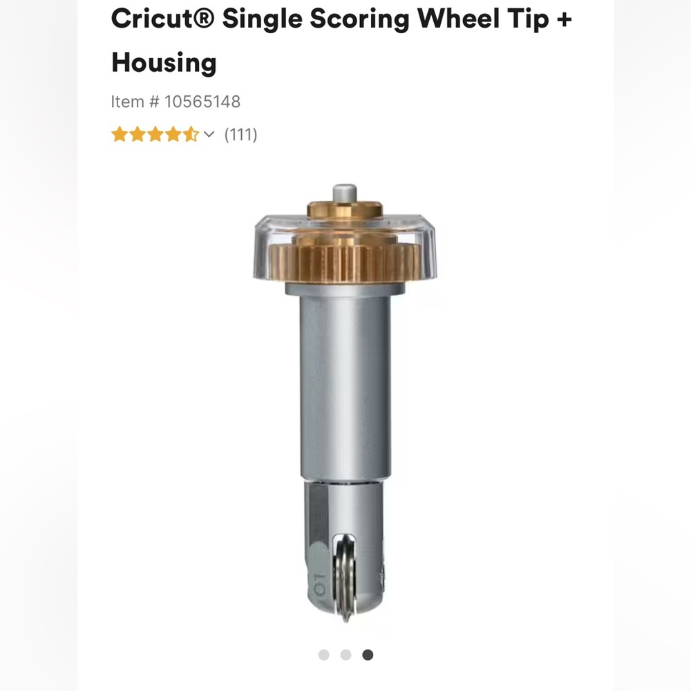 Cricut Scoring Wheel Tip and Drive Housing
